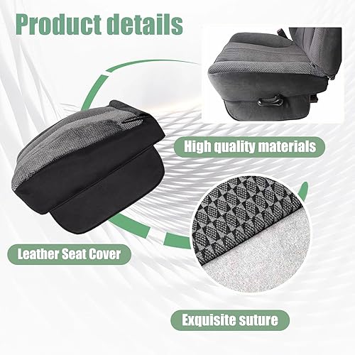 Miniatura 3 de Priprilod Funda de asiento de repuesto para parte inferior del lado del conductor, color gris oscuro (#M9DV o V9DV) compatible con Dodge Ram 1500
