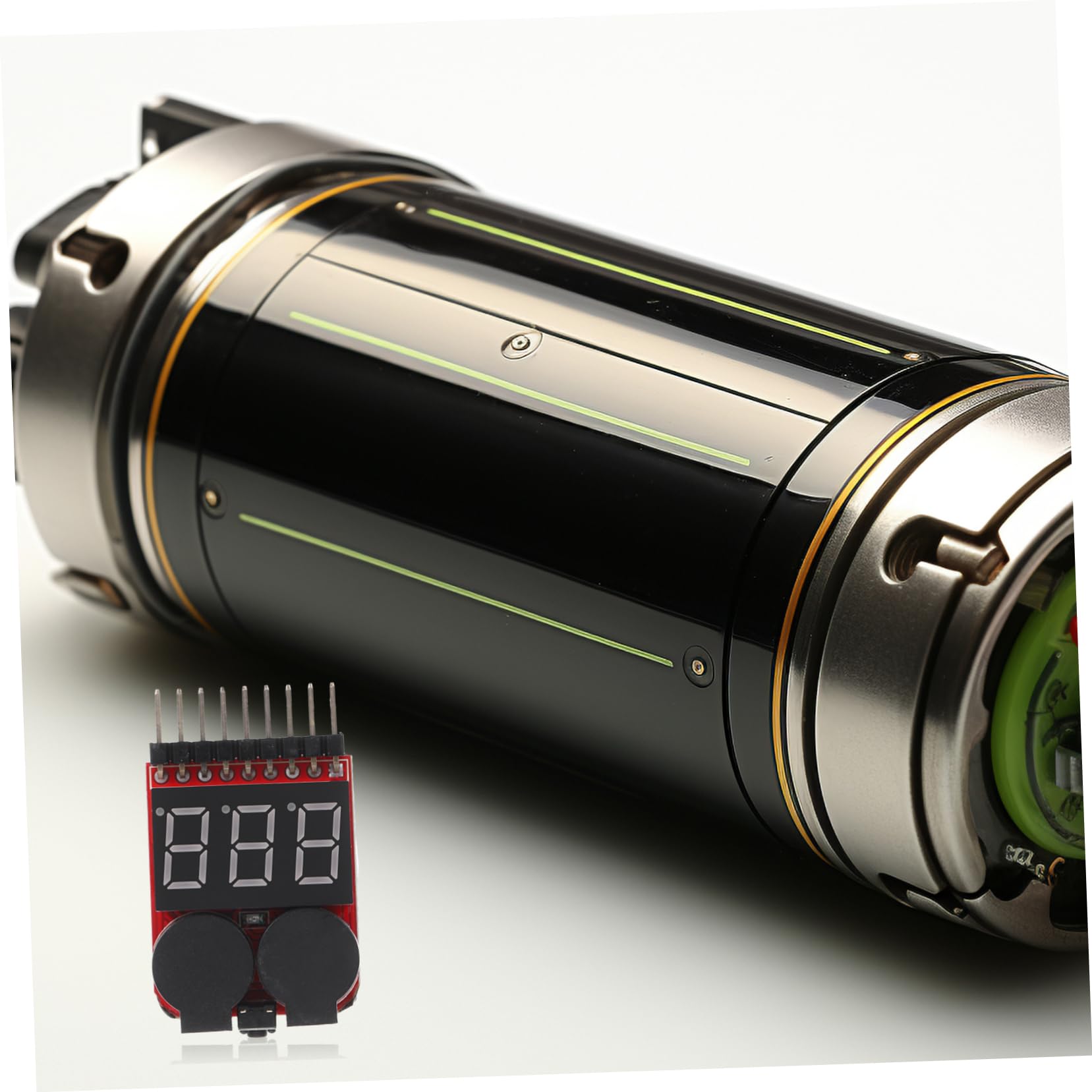 Uonlytech Battery Voltage Tester with Alarm and LED Indicator Low Voltage Check Tool for Batteries Portable Design with Alarm Thresholds and Visual Alerts