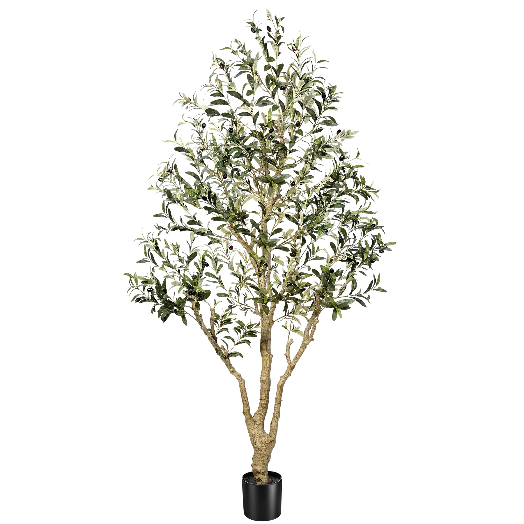 FEELEAD Faux Olive Tree 6ft - Tall Olive Trees Artificial Indoor Home Decor