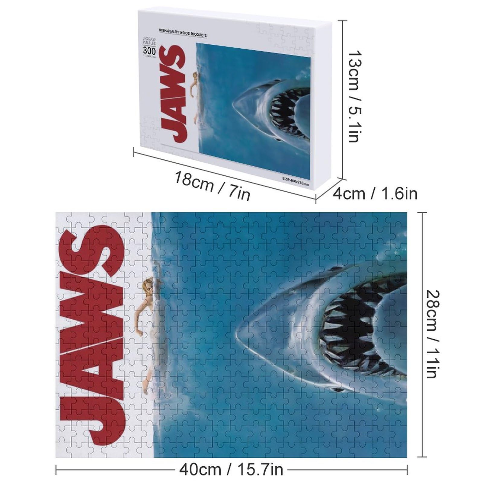 Amazon.co.jp: ジグソーパズル 1000ピース/500ピース/300ピース Jaws