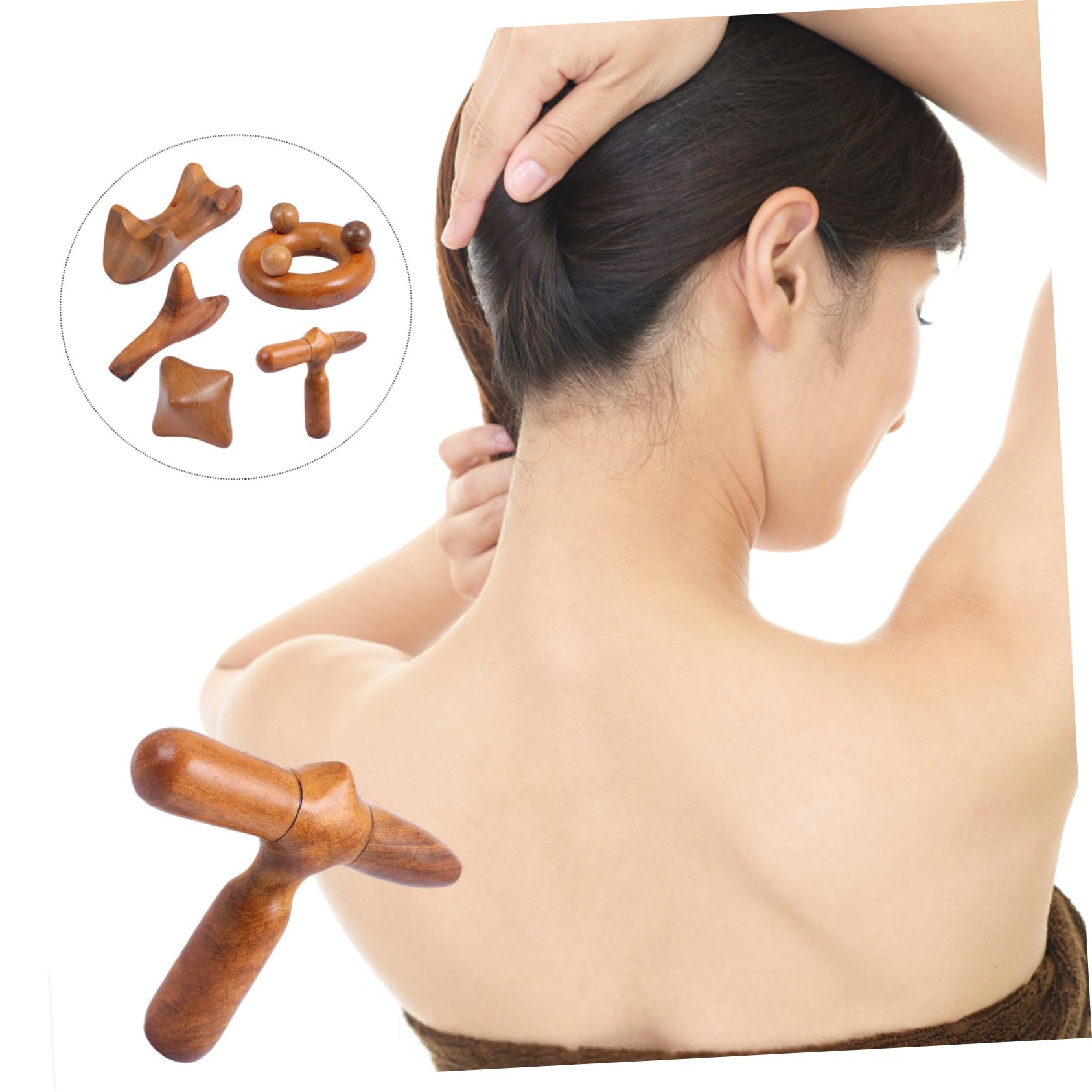 Kit de 5 Tablas de Masaje Gua Sha de Material Sintético para Aliviar Fatiga en Todo el Cuerpo y Pies, Adecuado para Cumpleaños y Agradecimientos