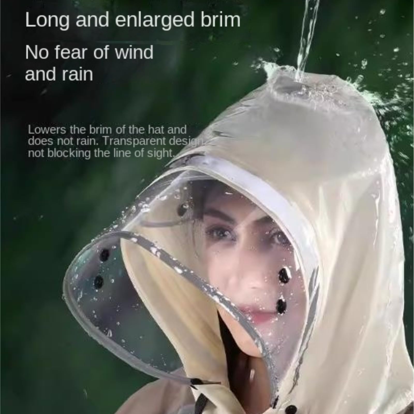 Poncho Antipioggia Impermeabile Impermeabile Lungo Stile Giacca A Poncho Antipioggia A Corpo Intero Ispessito Mantella Antipioggia