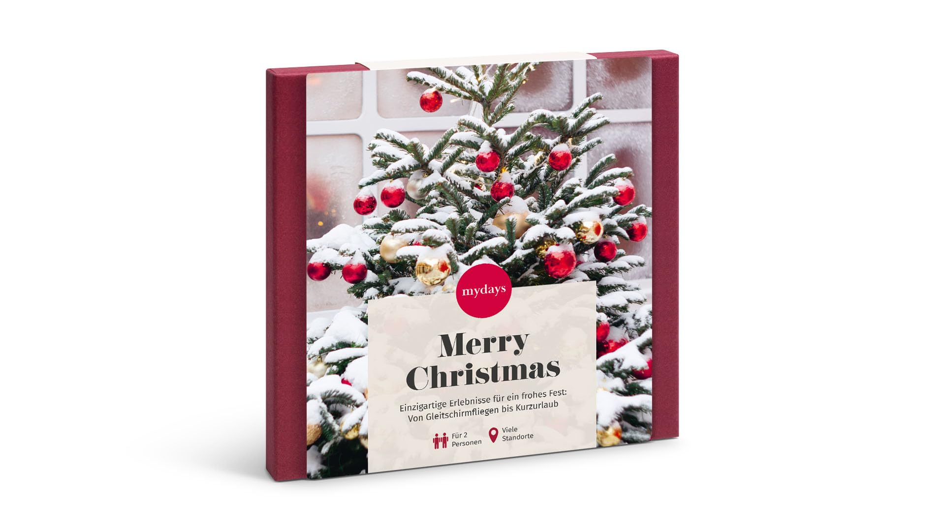 mydays Geschenkbox Merry Christmas, für 1-2 Personen | Einzigartiges Geschenk für ein frohes Fest