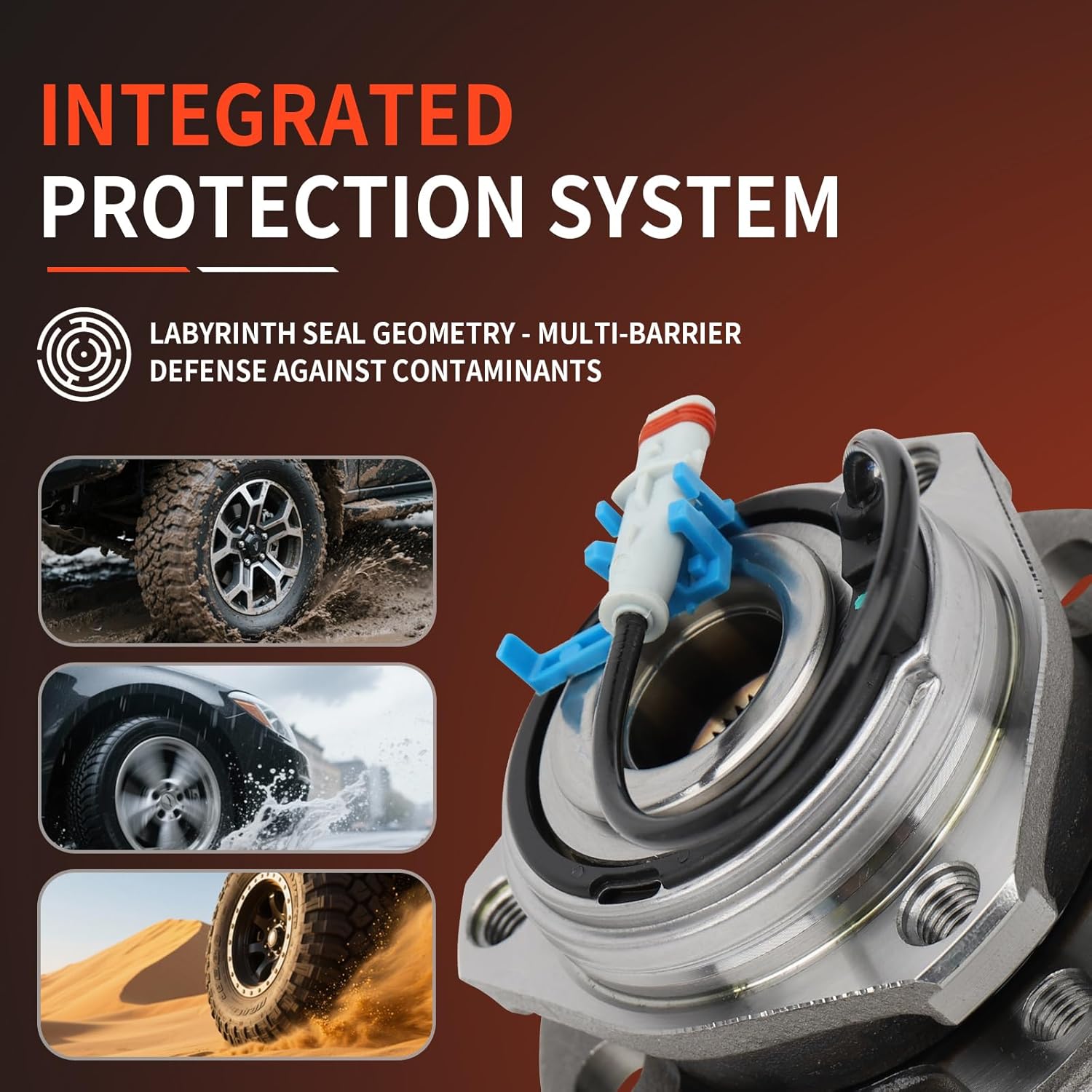DRIVESTAR 513283 Front Left/Right Wheel Hub & Bearing Assembly for Saturn Astra 2008-09, 5 Lugs w/ABS Cross Reference: Timken HA590297/ 730-0008 /SKF BR930533