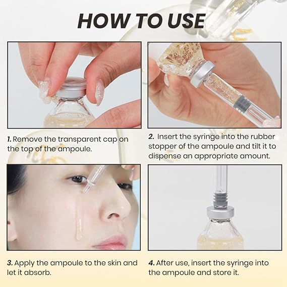 Deep Collagen Silk Peptide Facial Ampoule Face Lifting Serum, Anti-Aging Lifting Serum for Face,Skin Tightening & Firming,Korean anti-aging facial essence,72H Hydrating Formula,Stocking Stuffers