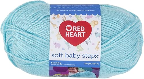 Red Heart Soft Baby Steps madeja de lana, Aqua