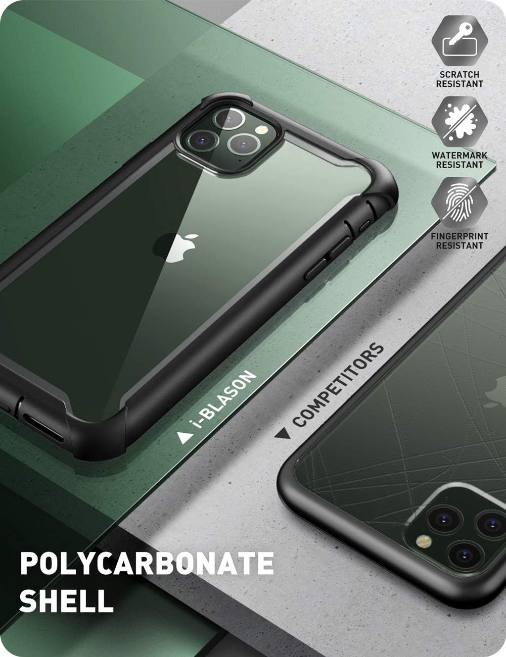 Suреr Chеар 🛒 i-Blason Ares Case for iPhone 11 Pro Max 2019 Release, Dual Layer Rugged Clear Bumper Case with Built-in Screen Protector (Black)