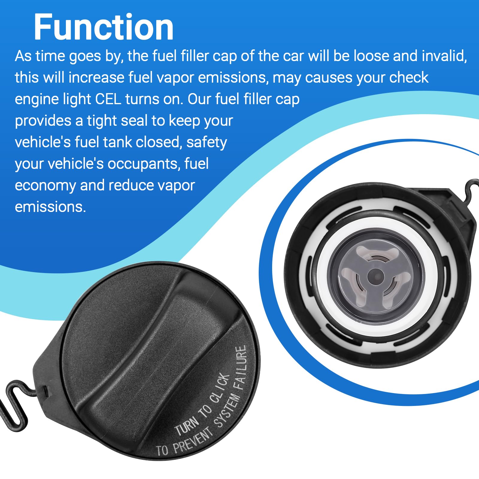 31392044 Bouchon De Remplissage De Réservoir De Carburant De Rechange Pour Volvo V70 S60 XC90 S80 XC60 V60 Couvercle De Réservoir D'huile De Voiture