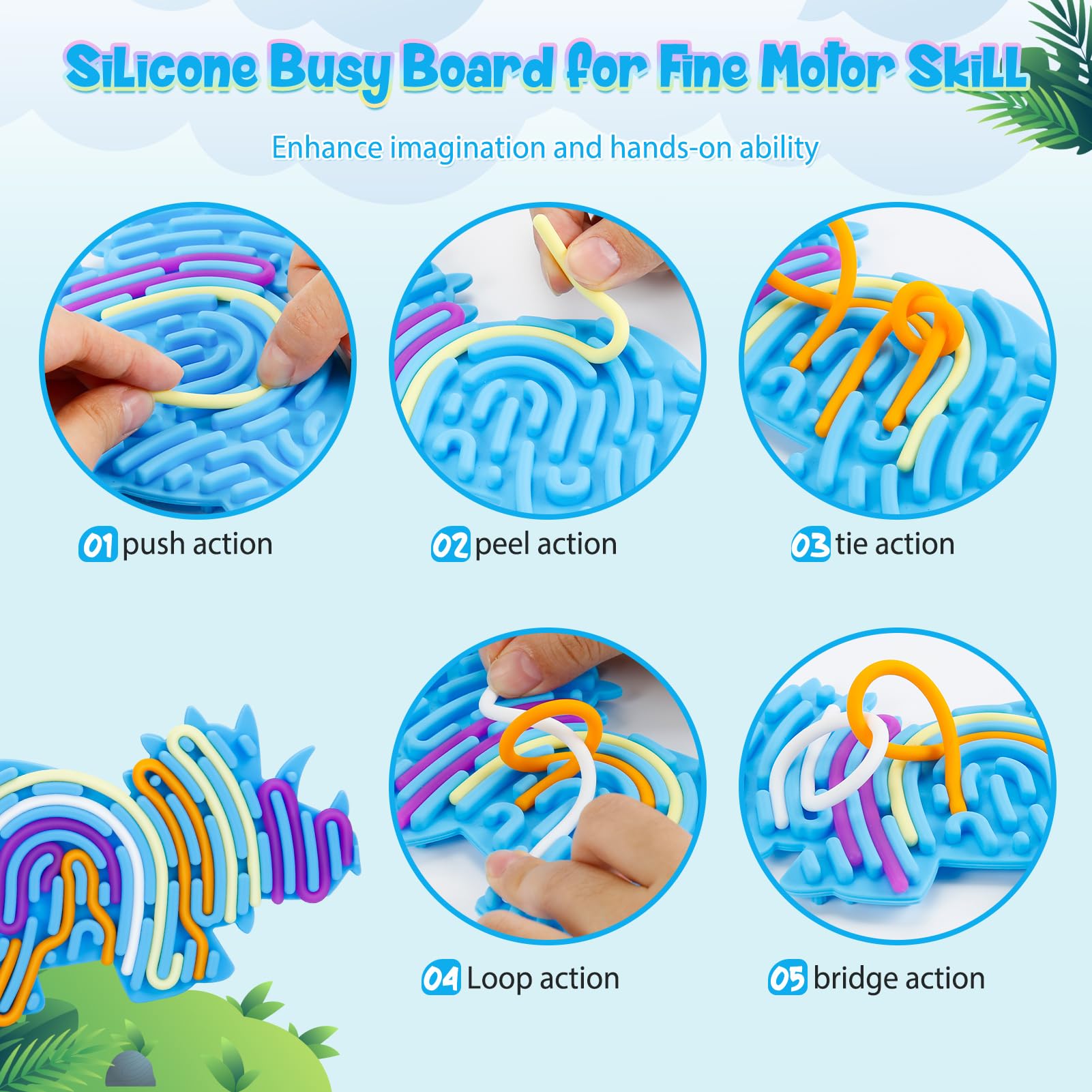 Planche d'activités sensorielles en silicone de Chine | Usine et fournisseurs Melikey | Melikey