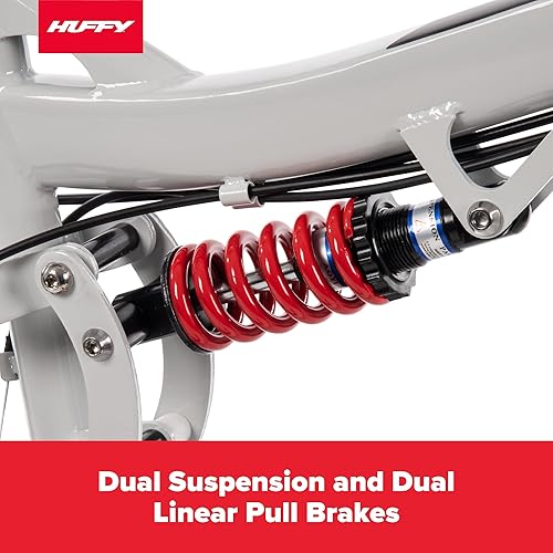 Miniatura 3 de Huffy Stone Mountain Hardtail Mountain Bike for BoysGirlsMenWomen, 20"24"26" Sizes, 6 or 21 Speed Shimano Twist Shifting, Front or Dual Suspension,