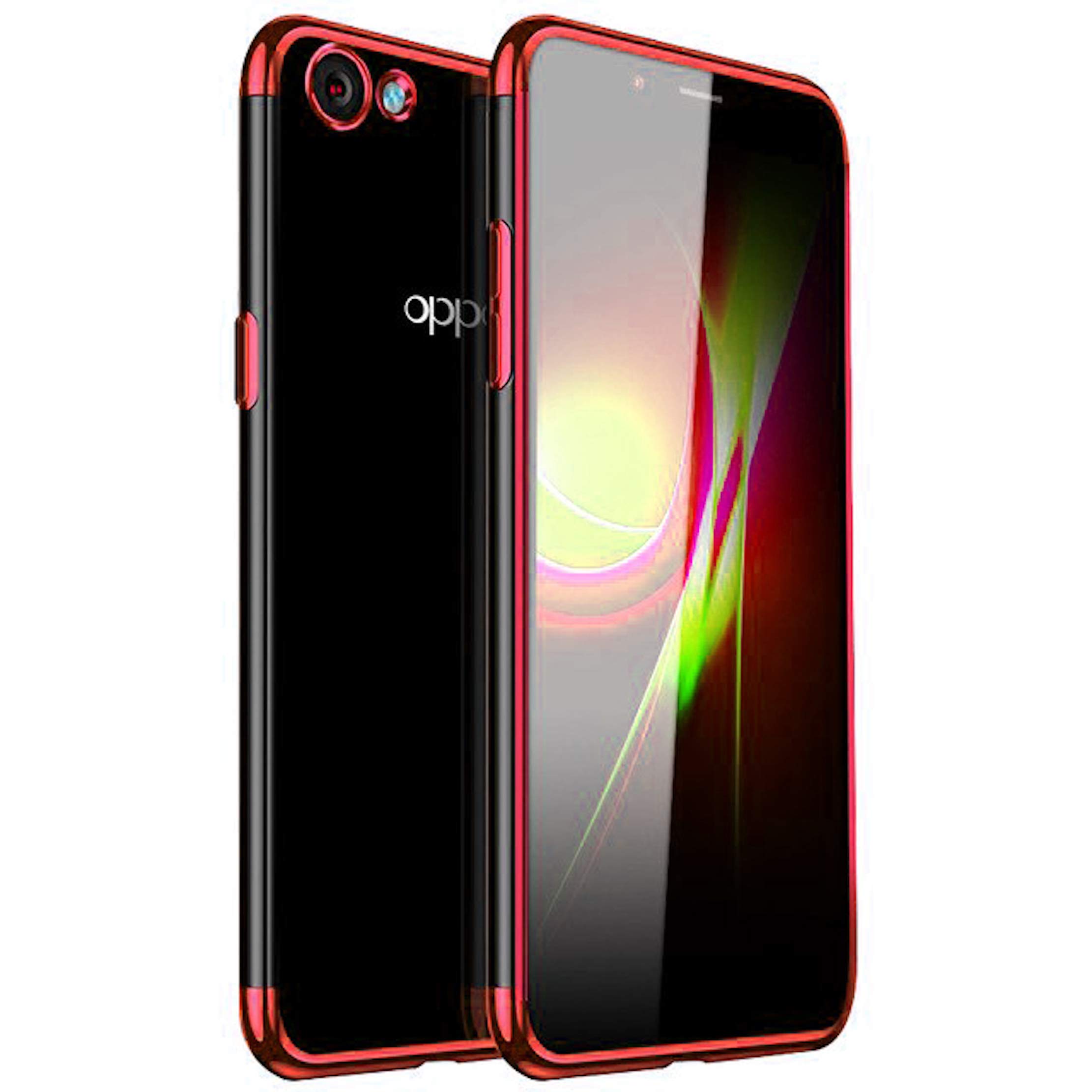 Bounceback Oppo F7 Case Shockproof Slim Electroplated Transparent