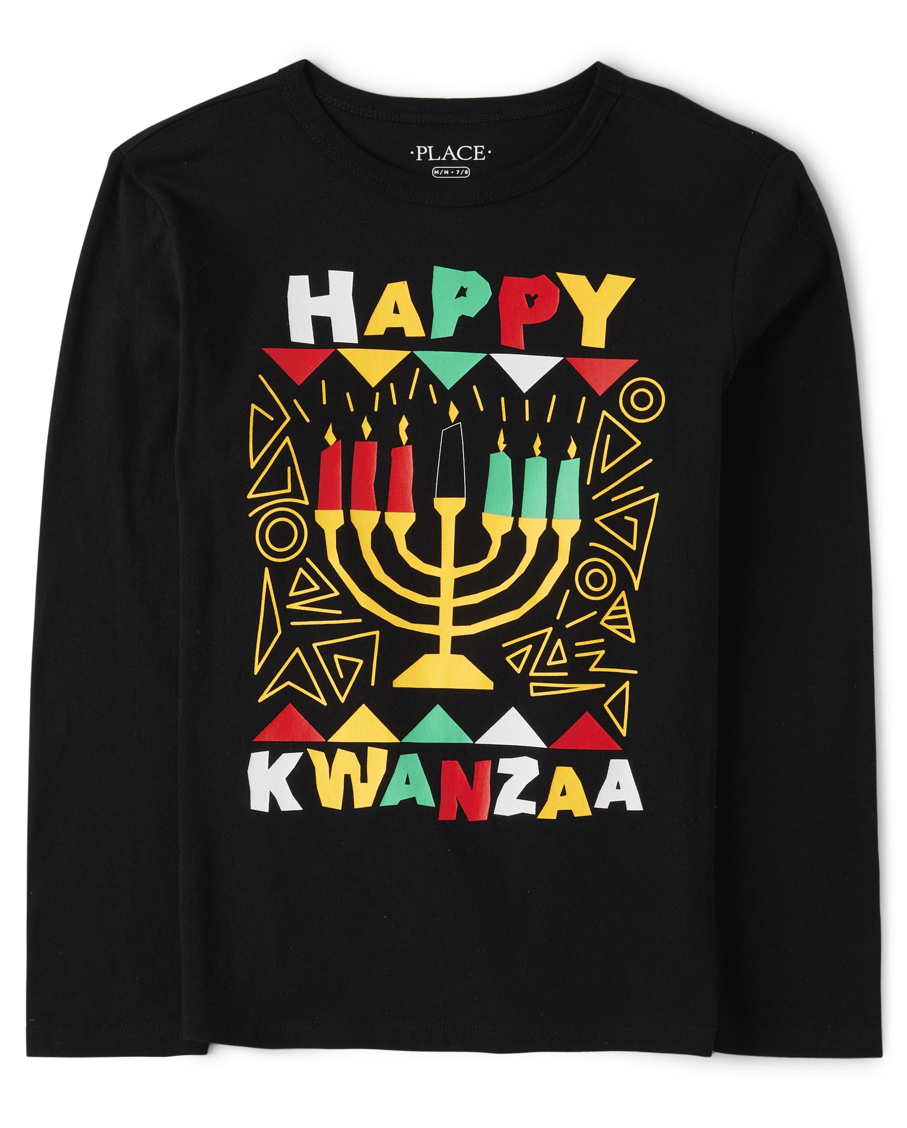 The Children's Place Unisex-Baby And Toddler Long Sleeve Kwanza Graphic T-shirt Kwanza Tee 3X-Large