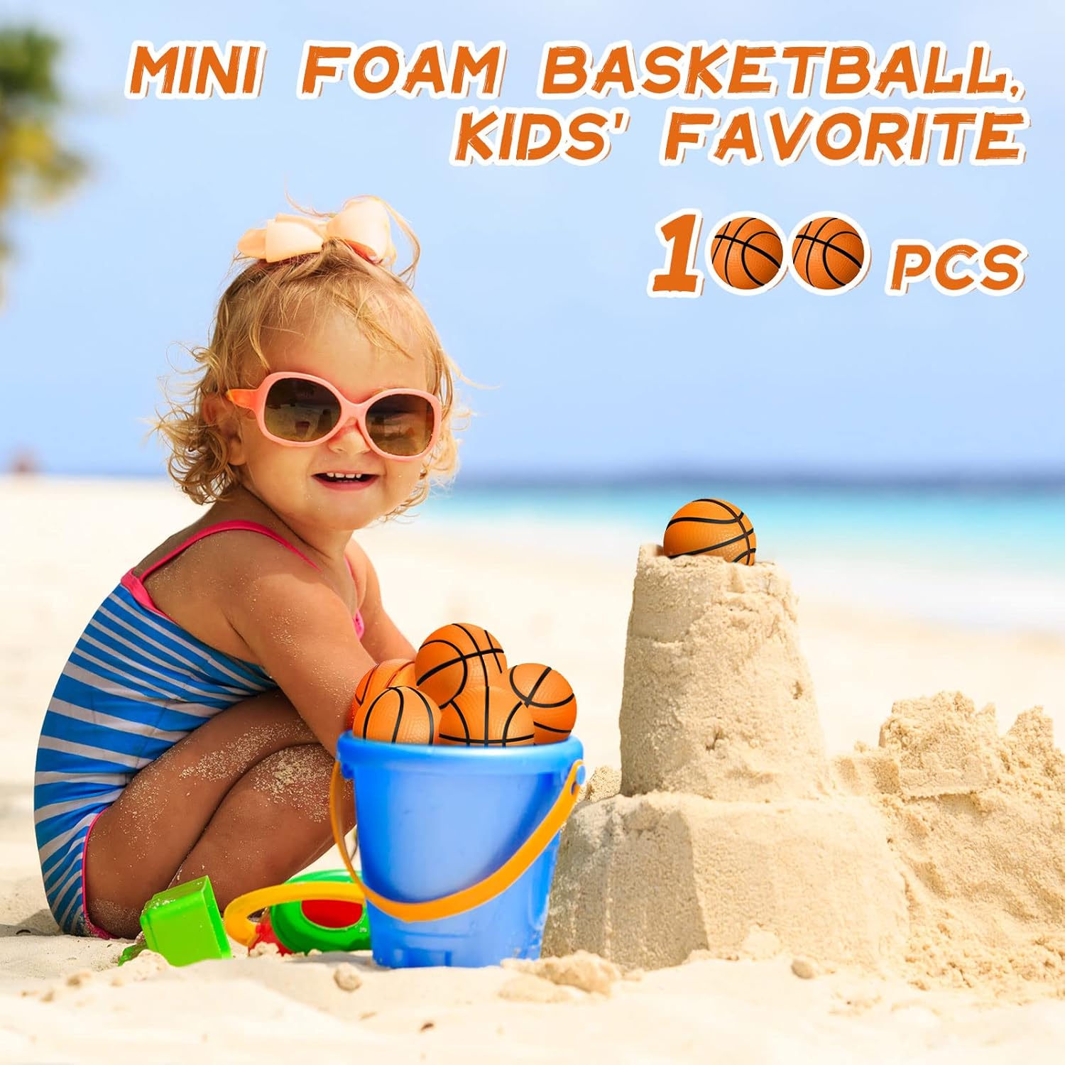 100 Pcs Mini Basketball Stress Ball Bulk 1.6 Inch Mini Basketball Party Favor Small Soft Foam Squeeze Ball Anxiety Stress Relief for Party Decorations - Image 5