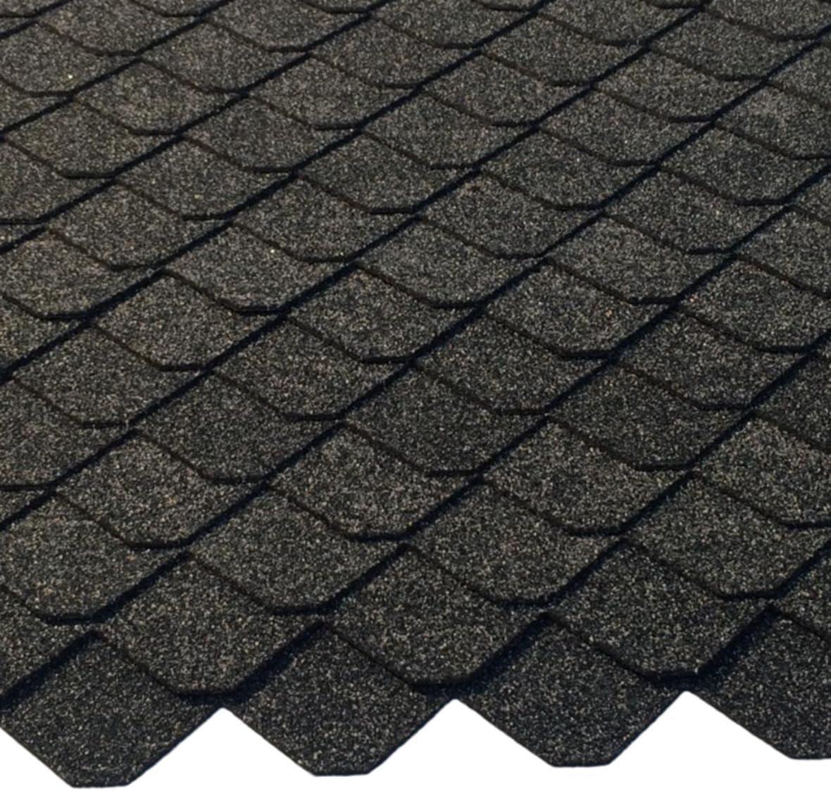 1 Set Roof Shingles Slate (55 mm) Grey 0.55 m² Manufaktur Martinshof Mini Roof Shingles, Shingle Strips, Roofing Made in the Workshop for Disabled People