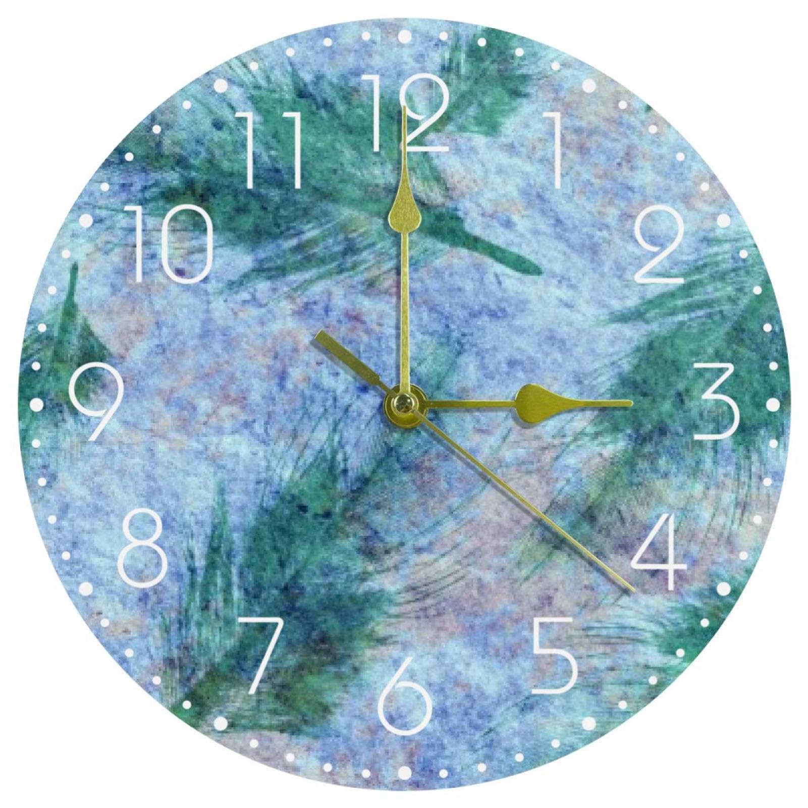 Horloge murale ronde 25,4 cm pour salon et chambre a coucher