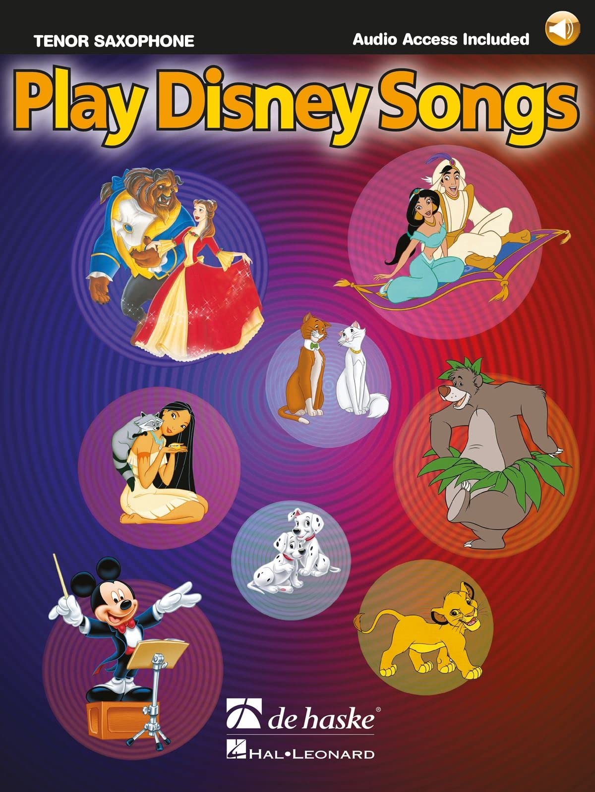 Saxophone Play Disney Songs + CD recueil de partitions pour saxophone alto