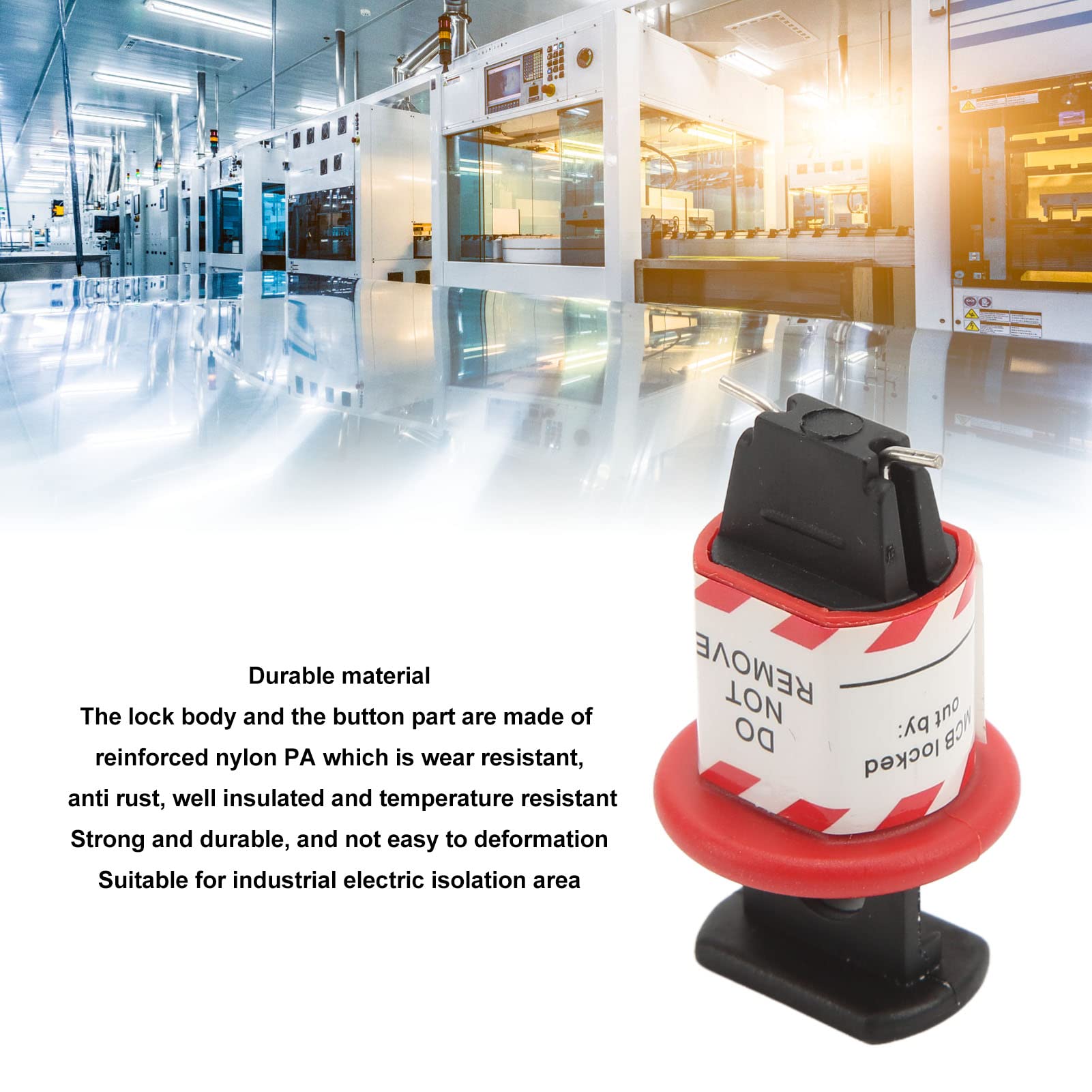 10PCS Pin Circuit Breaker Lock Safety Miniature Electrical Air Breaker Switch Handle Lockout for Power Isolation