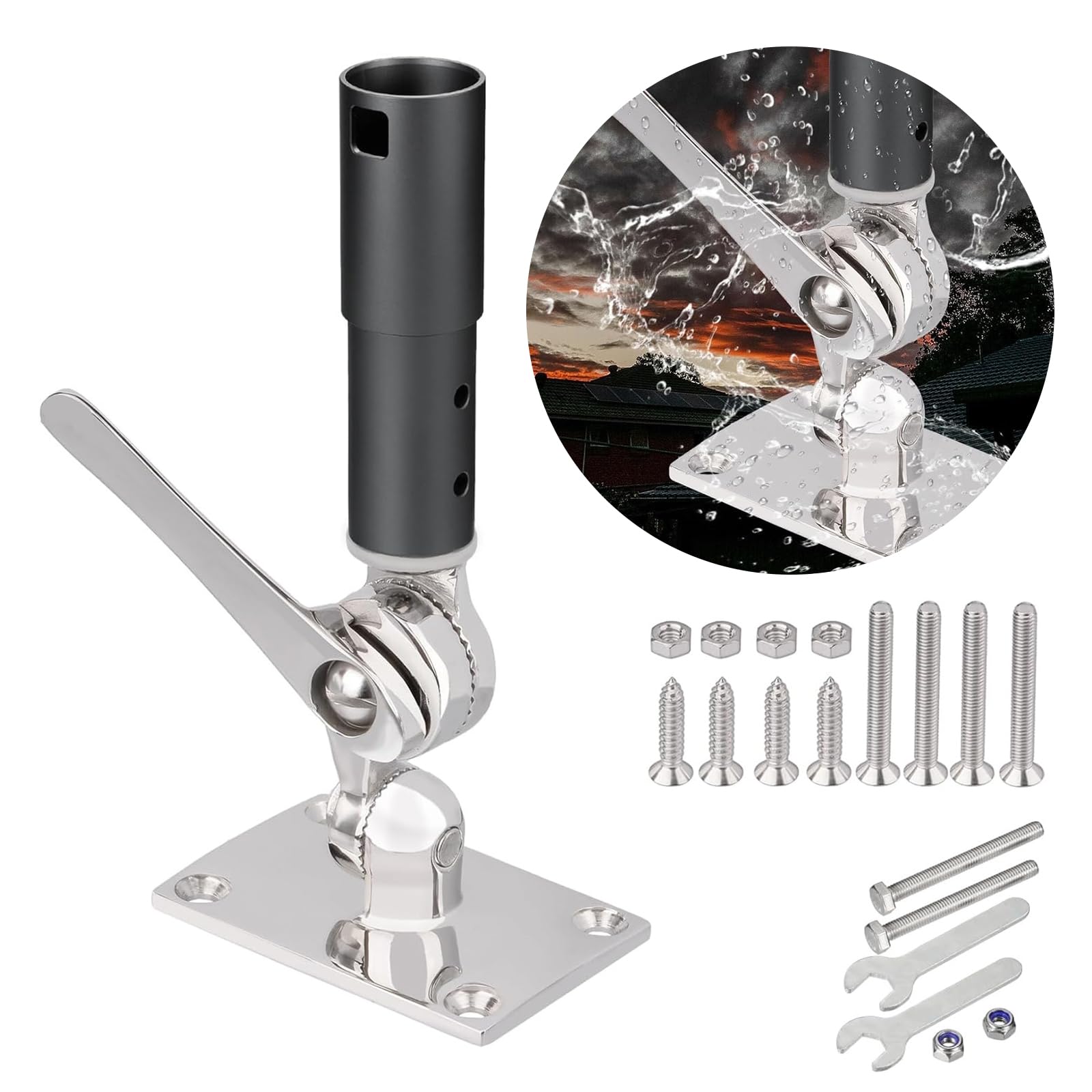 Support de montage facile pour antenne parabolique Support de base réglable