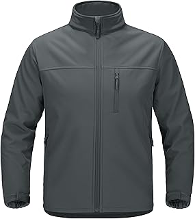 [KEFITEVD] アウトドアジャケット メンズ 裏起毛 ジャンパー 防風 防寒 バイク 撥水 タクティカル アウター 立ち襟 ブルゾン 登山 ソフトシェルジャケット 春秋冬