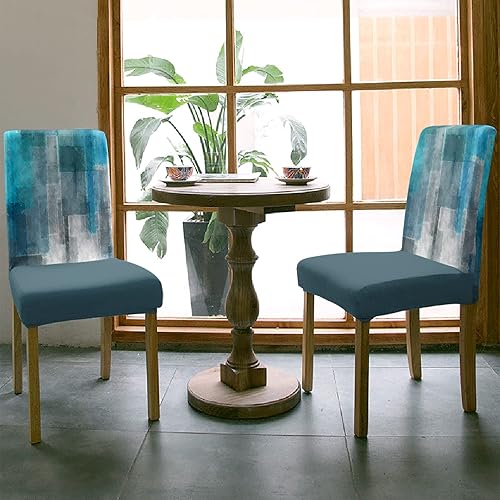 Miniatura 3 de Funda para silla de comedor, diseño de ramas de pino verde navideño, hojas, bayas, bastones de caramelo, estrella de arpillera, fundas elásticas