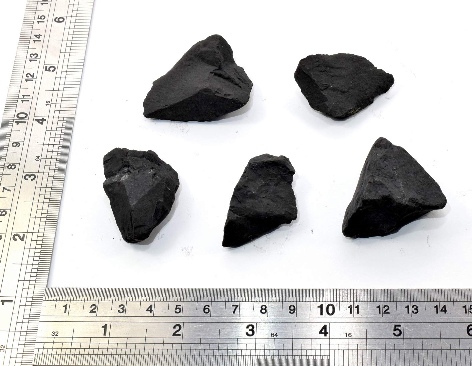 HQRP 100 g naturale nero shungite/granchio grezzo grezzo crudo pulizia acqua pietra cristallo minerale roccia dalla Russia (5PCS)