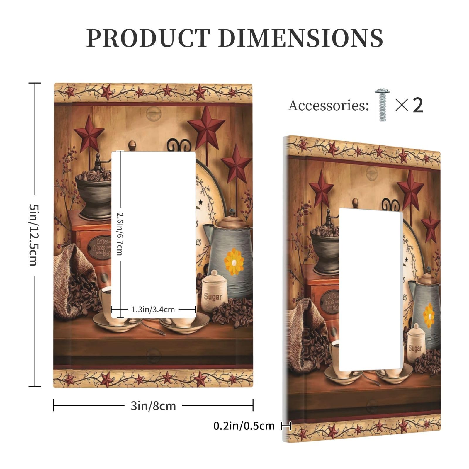 Retro Horror Movies Metal Light Switch Cover – Single Toggle Wall Plate, Oversized, Painted Screws, Unbreakable Steel, Printed In Canada