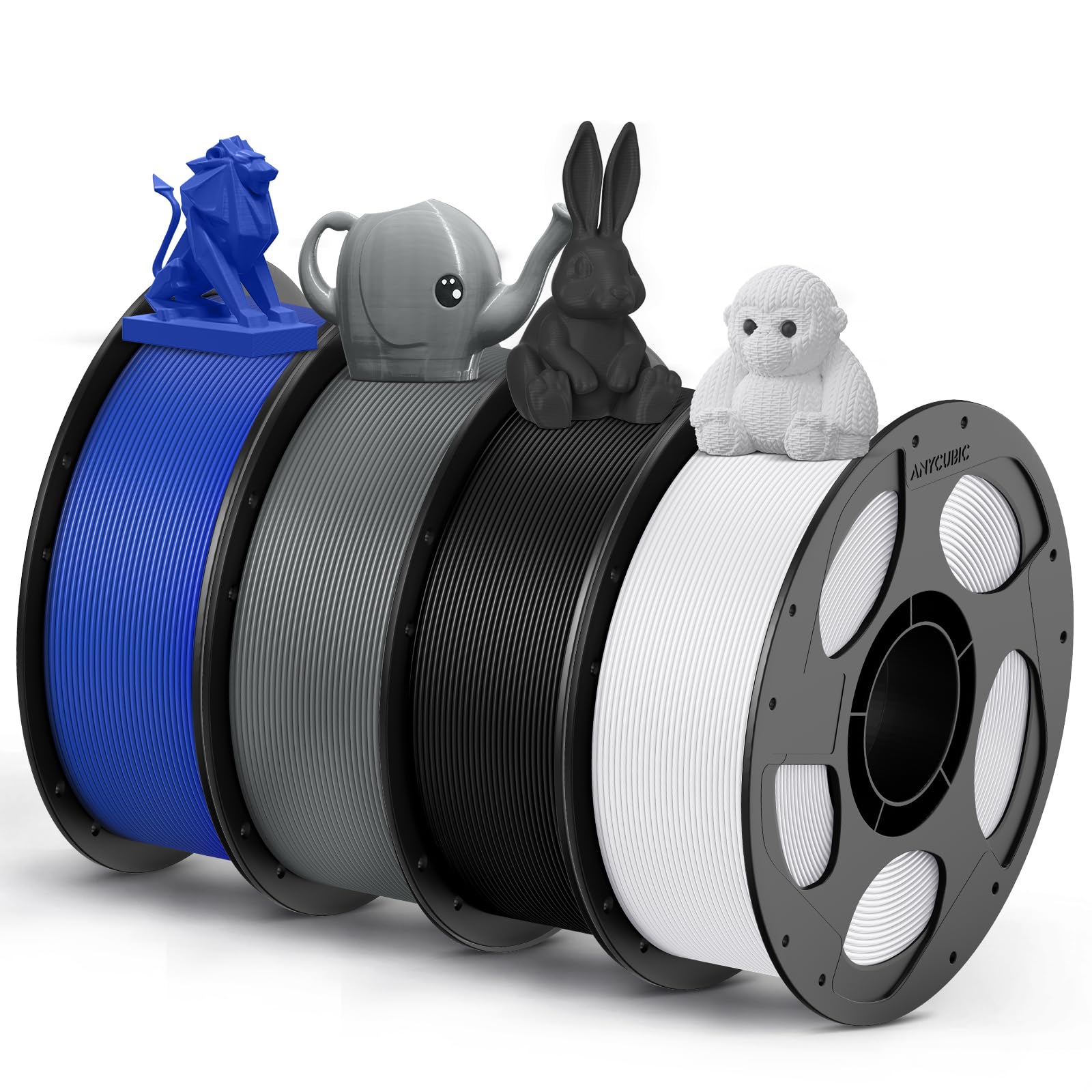 Photo 1 of ANYCUBIC PETG Filament 1.75mm Multicolor Bundle, 4KG