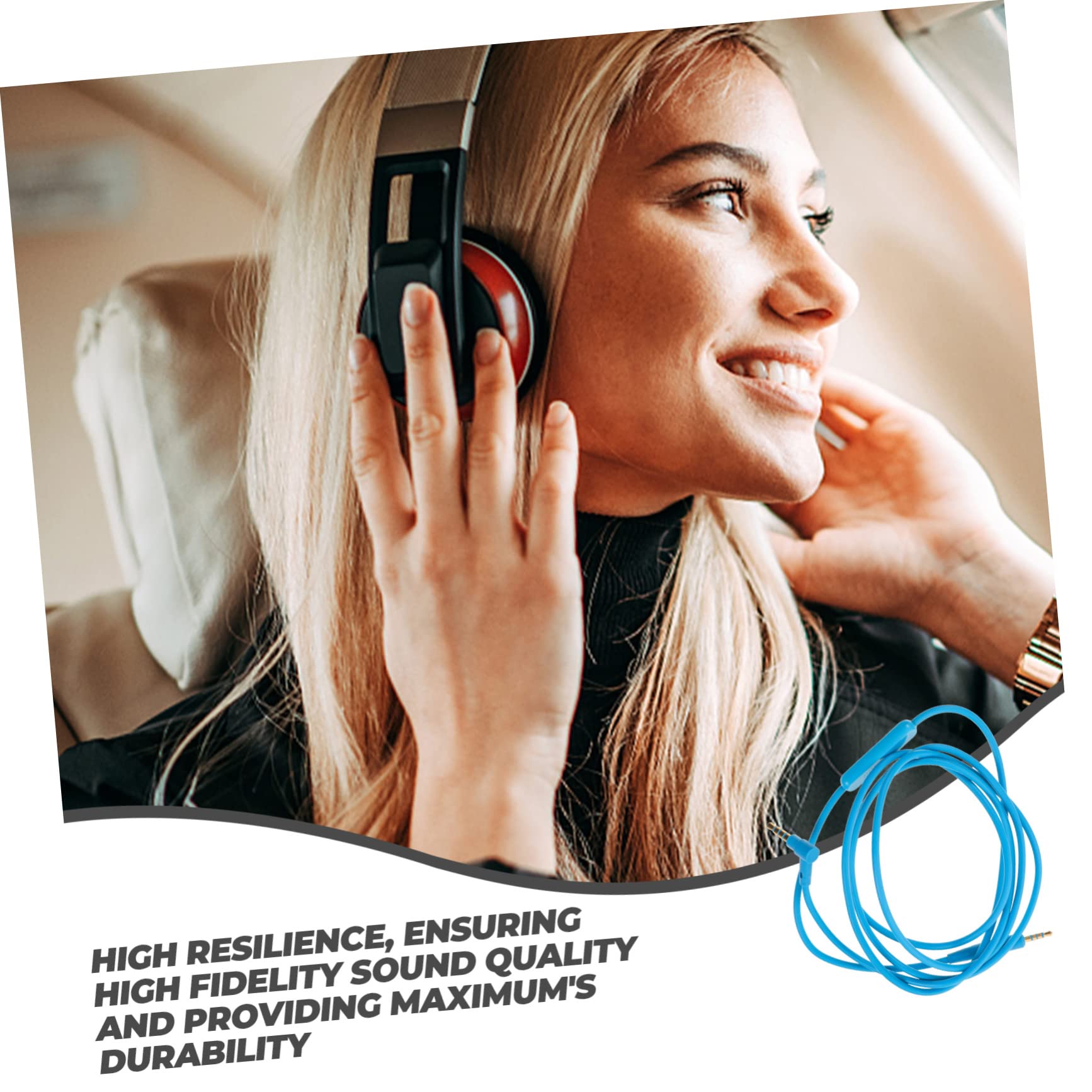 UKCOCO 5stücke Audio Kabel Für Kopfhörer Hochwertiges Ersatzkabel Kompatibel Mit Qci Robuste Audiokabel Für Und Langlebig Und Einfach Zu Verbinden Für Hi-fi-geräte Und Musikgenuss