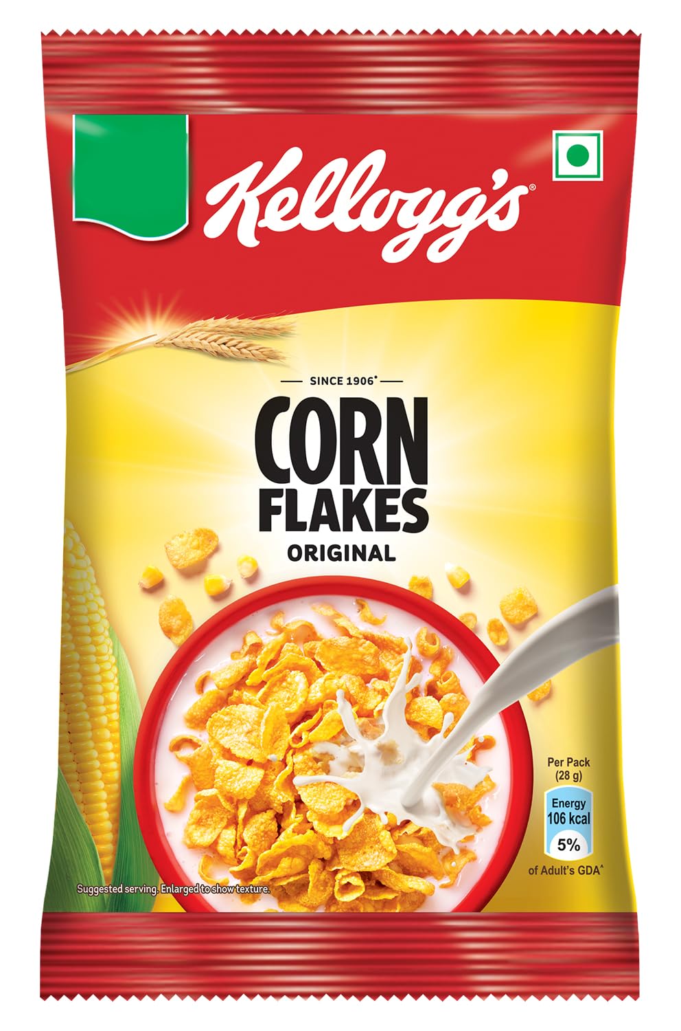 Kellogg's Corn Flakes Original 28g (Pack of 16) Power of 5 Energy