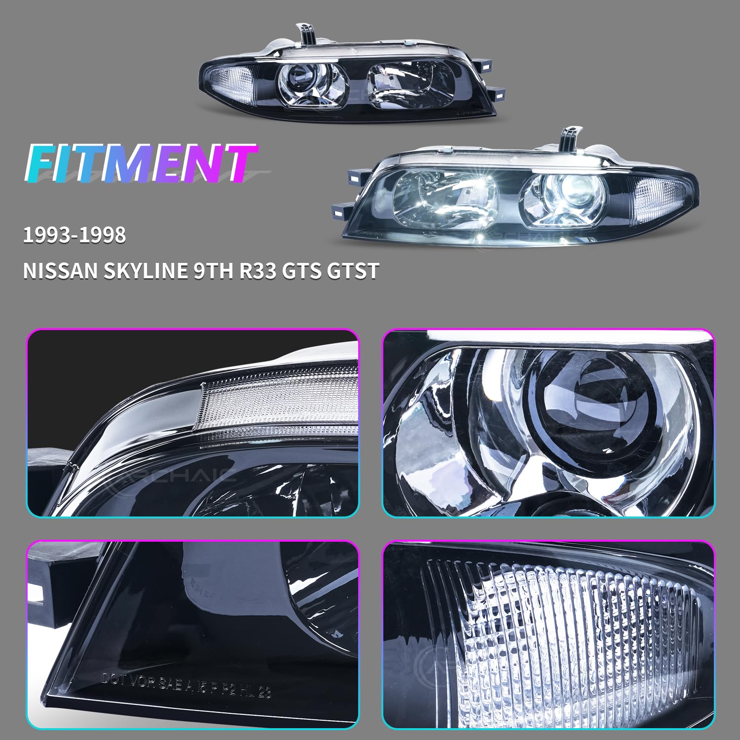 Amazon.com: Archaic Headlights Assembly Compatible with 9th Gen