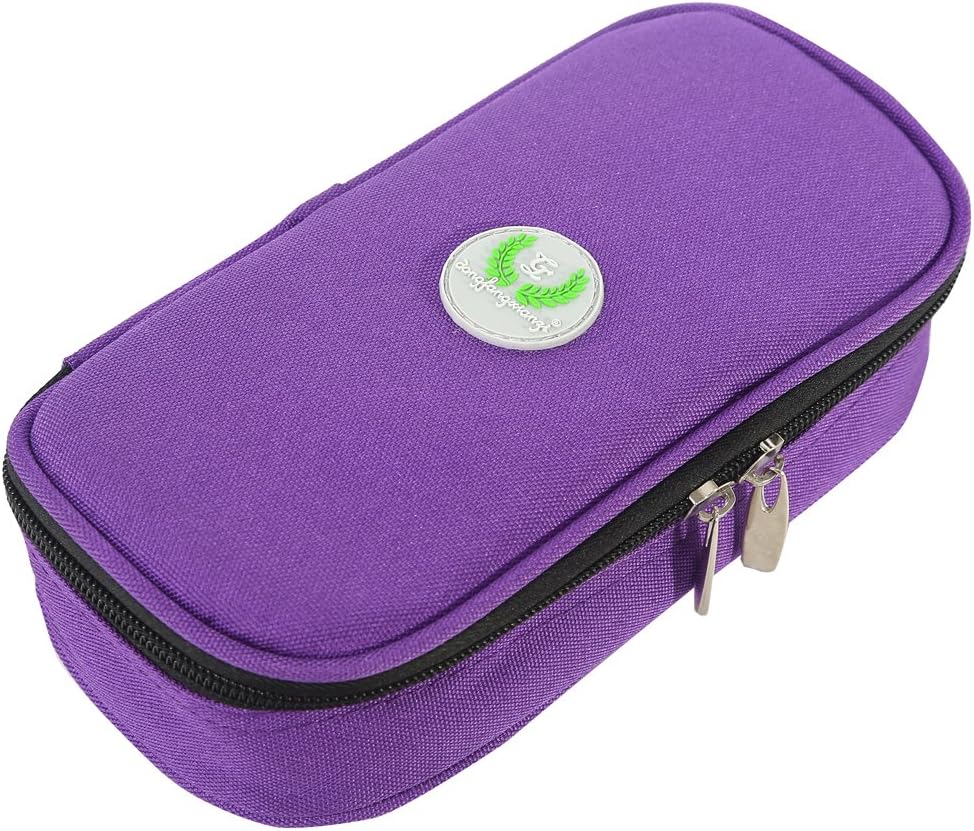 Comfysail Insulin Cool Bag Portable Medical Travel Cooler Case Diabetic Organizer Can Holds 2 Pens for Outdoor Travel(Cold Gel not Include)