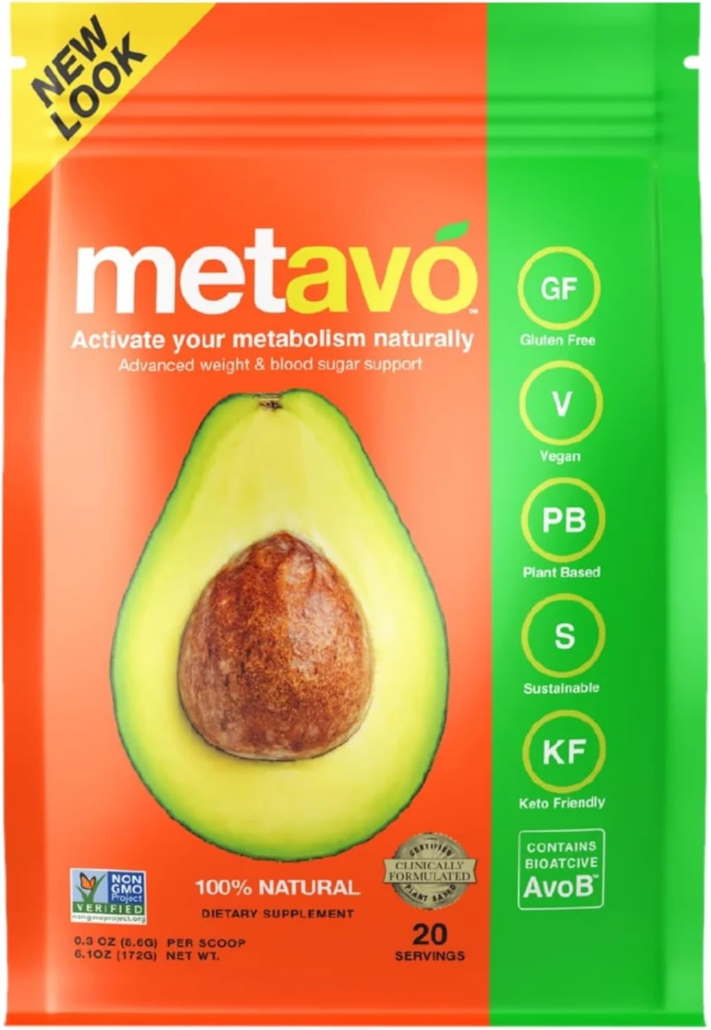 Metavo Metabolism Smoothie Mix Energy Support Supplement Advanced