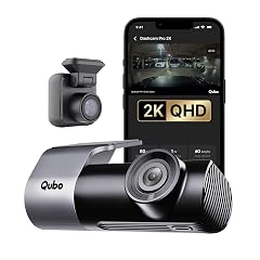 Qubo Car Dashcam [New Launch] Pro 2K Front + Rear by Hero Group | Dual Channel Dash Cam | Wide Angle View | G-Sensor | Wi-Fi | Emergency Recording | Supports Up to 1 TB SD Card