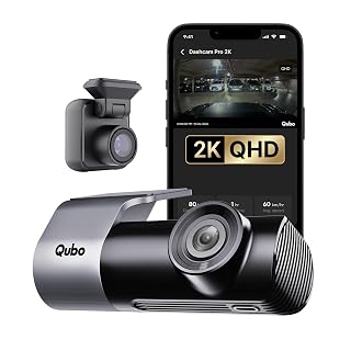 Qubo Car Dashcam [New Launch] Pro 2K Front + Rear by Hero Group | Dual Channel Dash Cam | Wide Angle View | G-Sensor | Wi-Fi | Emergency Recording | Supports Up to 1 TB SD Card