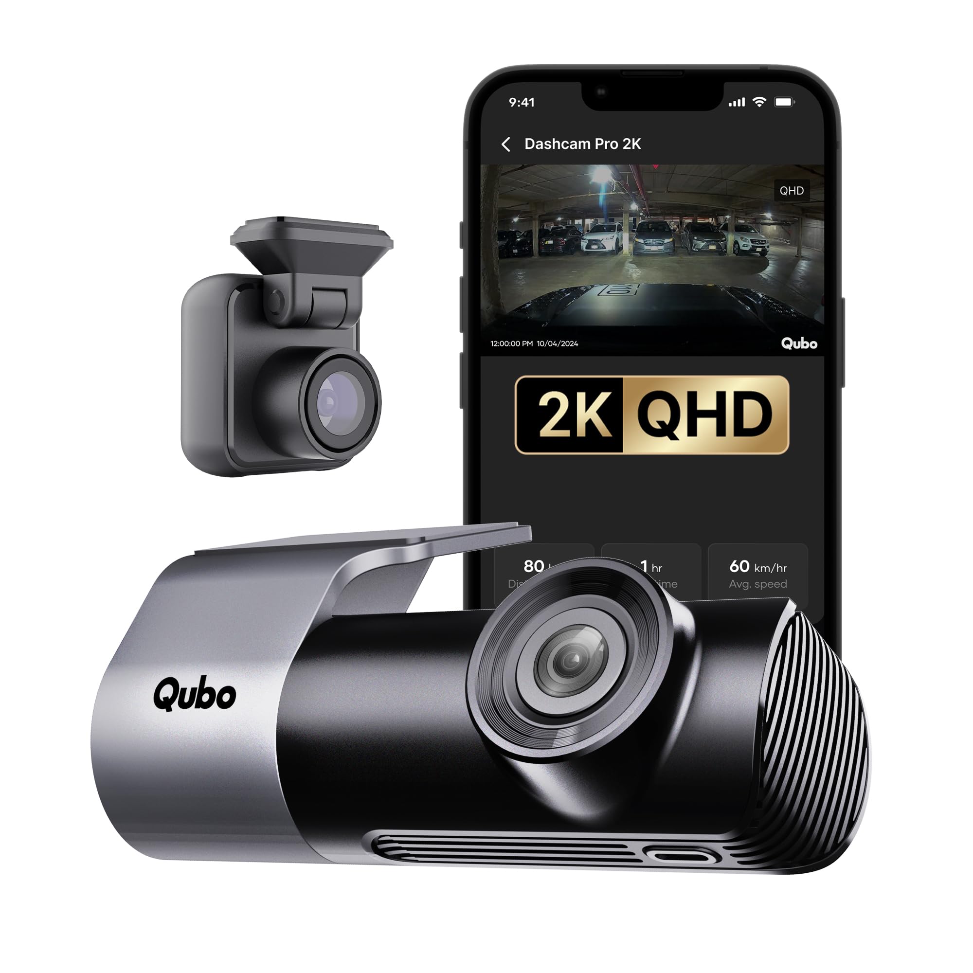 Qubo Car Dashcam Pro 2K Front + Rear by Hero Group | Dual Channel Dash Cam | Wide Angle View | G-Sensor | Wi-Fi | Emergency Recording | Supports Up to 1 TB SD Card-image-31