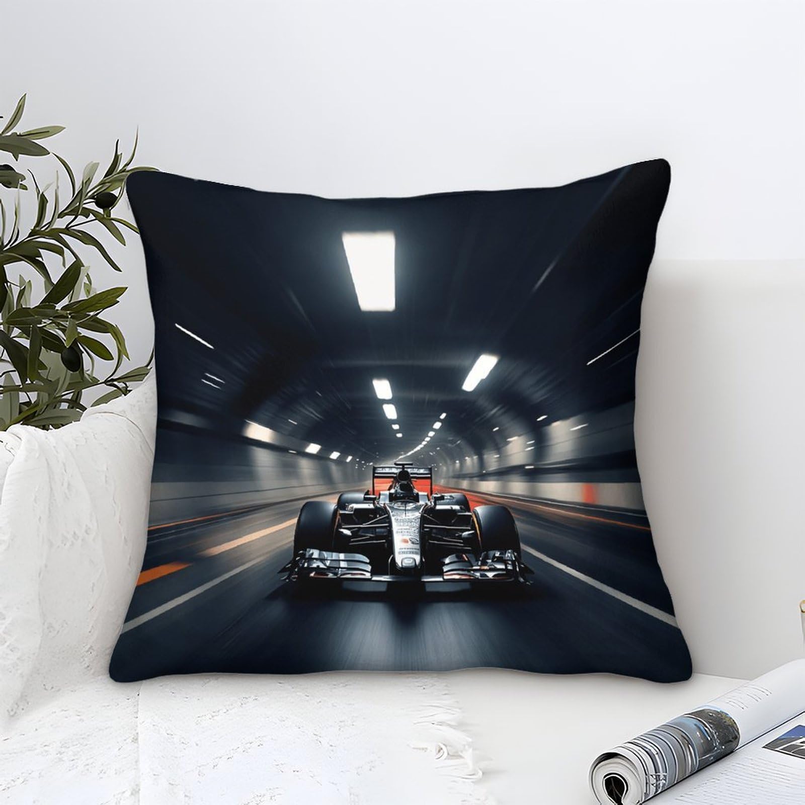 Dafufbw Formulaa Racing-9 Formulaa Racing Cushion Covers 40X40cm, Racing Car Throw Pillow Covers Decorative Pillows Covers For Sofa Bed Livingroom