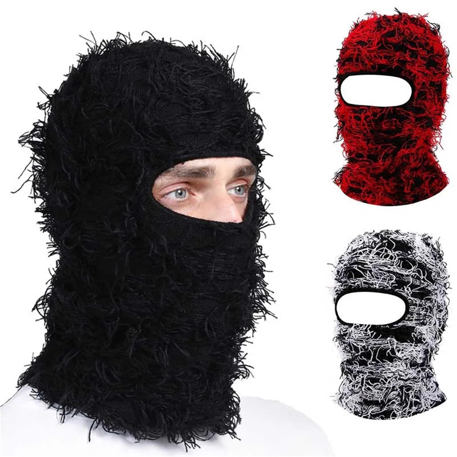 Cagoule Masque De Ski 2Pcs Ski Mask Face Scarf Warm Windproof Breathable Soft Winter Running Hiking Skiing Snowboarding Sports Accessories pour Le Ski(Pink)