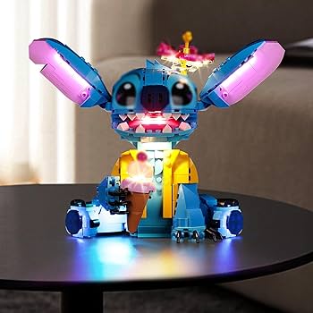 スティッチ　アクションランプ、照明 Amazon.com: Kyglaring Light Kit for Lego Disney Stitch Toy