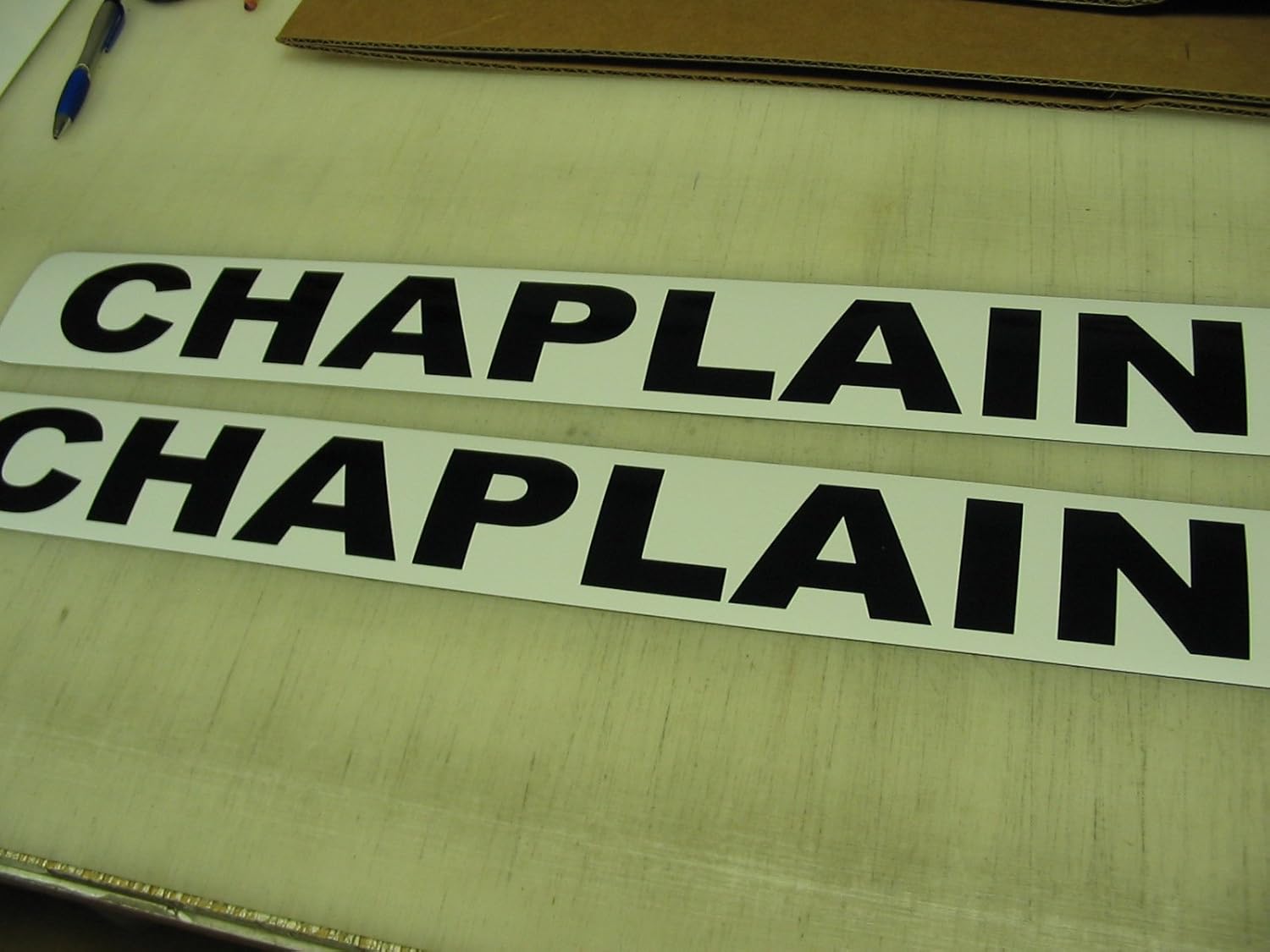 Chaplain Magnetic signs to fit Car, Tow Truck, Van suv us dot Approved Size