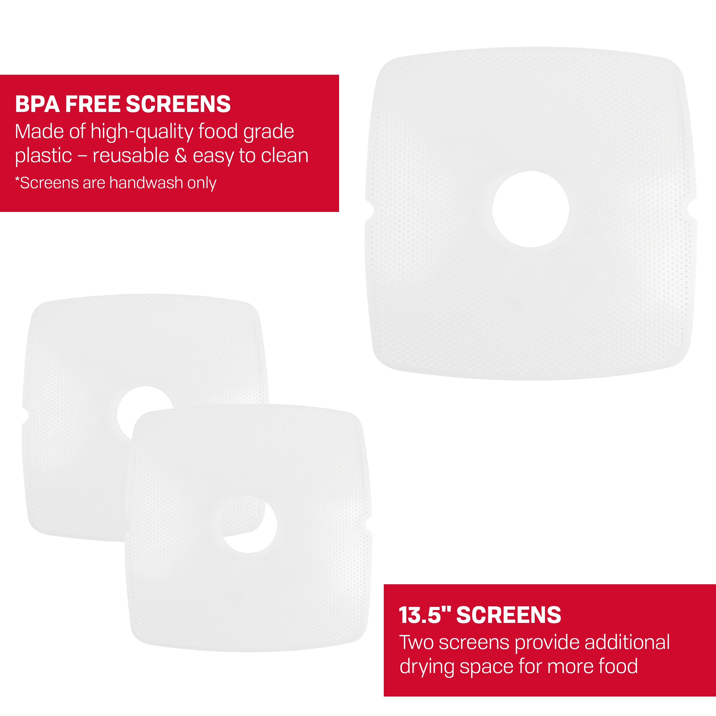 NESCO SQM26 Square Mesh Plastic 13 1/2 CleanAScreens