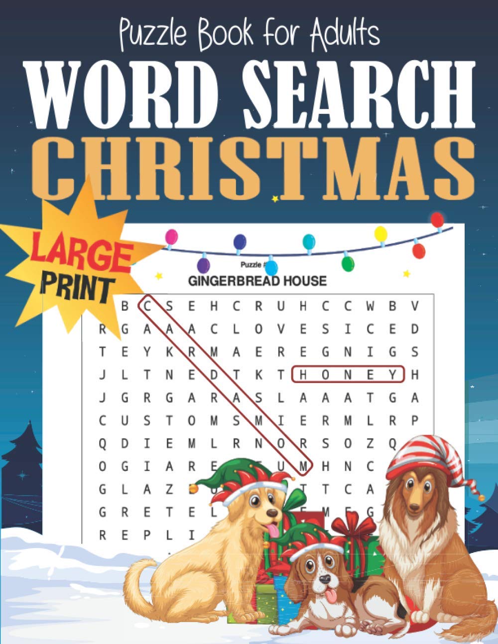 Christmas Word Search Puzzle Book for Adults Large Print: Crossword Puzzles Activity Book for Adults. Funny, Xmas Categories. Brain Exercise, Holiday Fun and Relaxation in one! A4