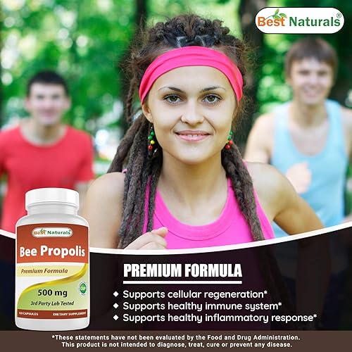 Miniatura 4 de Best Naturals Bee Propolis 500 mg 120 cápsulas (120 unidades (paquete de 2))