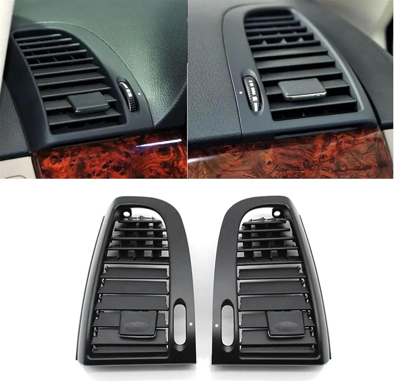 Dashboard Front Left Right Air Conditioning Vent Outlet Cover AC Air Vent Grille Panel Compatible with Mercedes Benz Vito Viano W636 W639(Left)