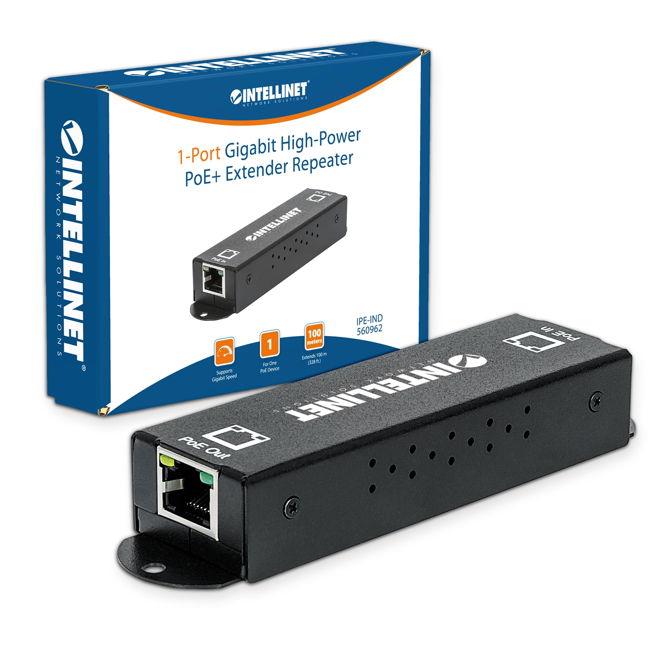 Amazon.com: Intellinet 1-Port Indoor Gigabit PoE+ Extender