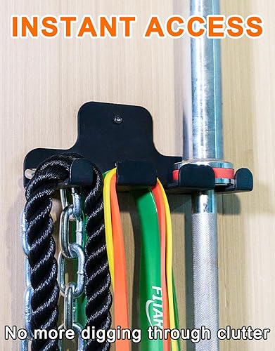 Miniatura 3 de Fitarc Soporte de barra para barra de 1.299 in, soporte olímpico, soporte para mancuernas colgantes para gimnasio en casa, bastidores de pesas