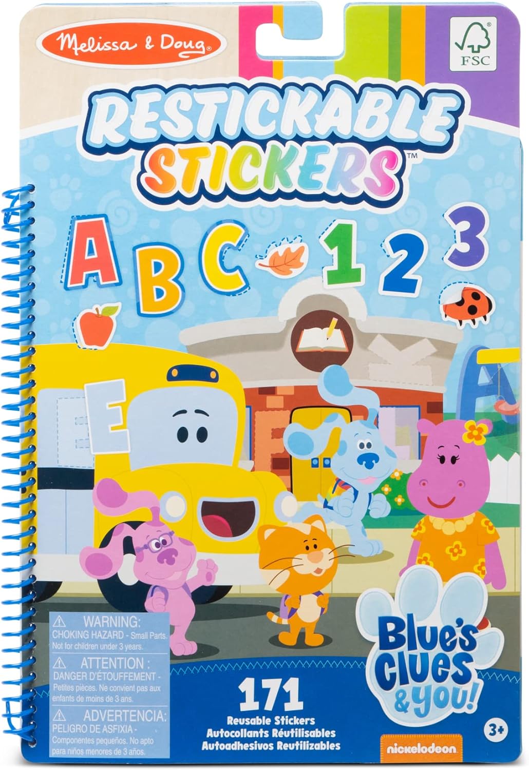 Blue's Clues & You! Restickable Stickers - Numbers & Letters
