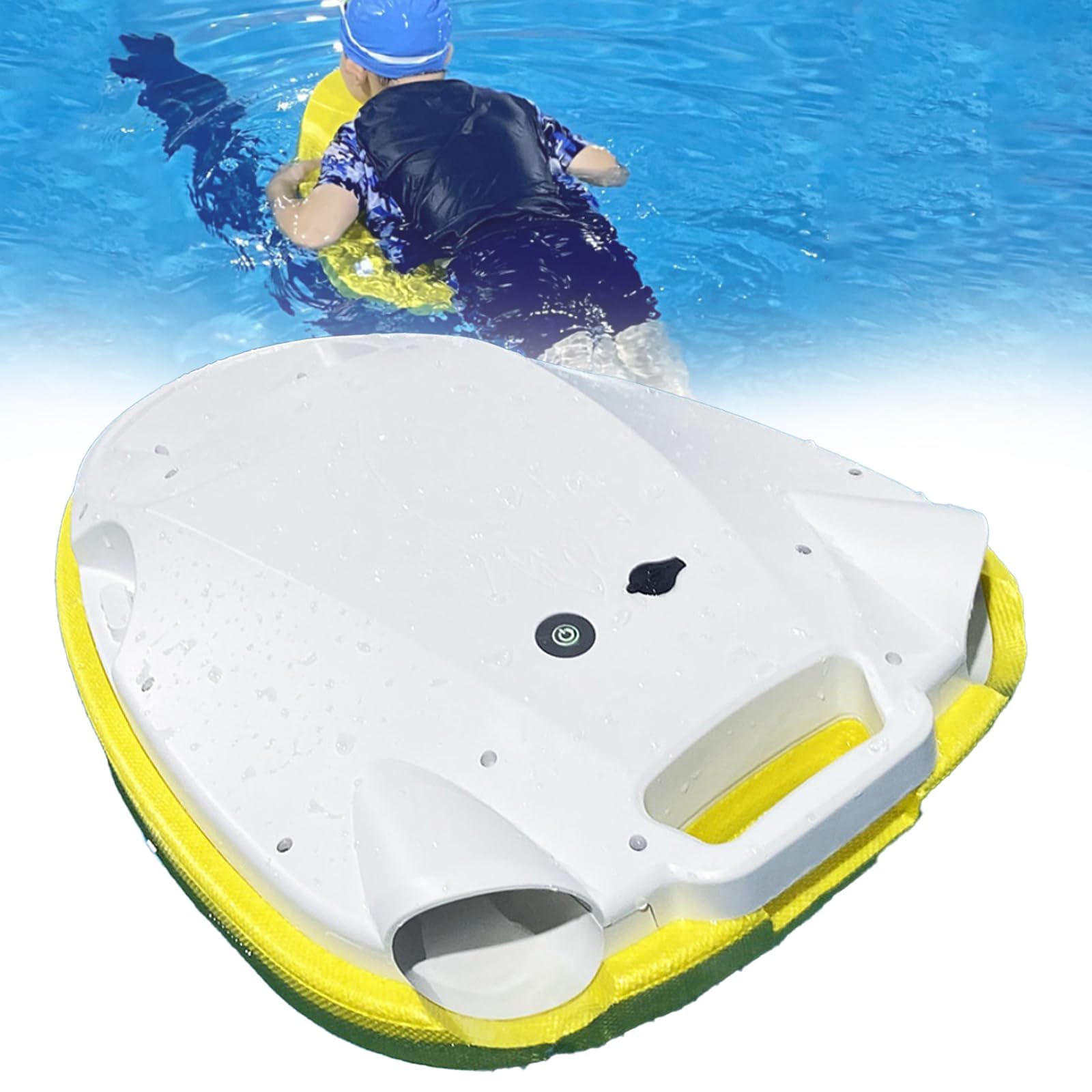 Scooter Eléctrico Submarino, Scooter De Agua Portátil De 300w con 80 Kg | Capacidad de carga, tabla eléctrica flotante de agua de 6000 mAh para deportes acuáticos, piscinas, buceo, snorkel