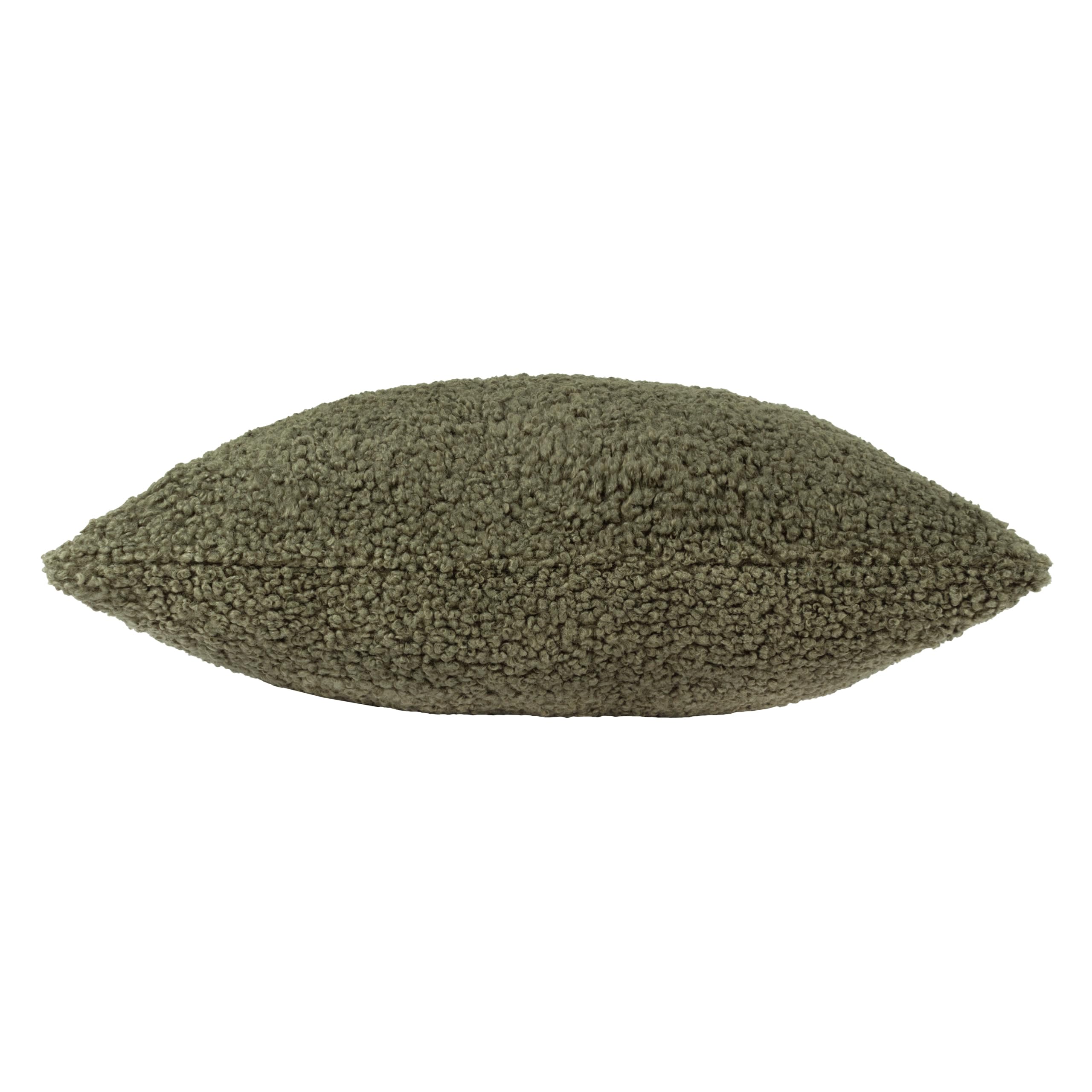 Yard Cabu Cushion Cover - Scandi Minimalist Chunky Boucle Textured Decorative Case (Khaki - 55x55cm), 55 x 55 cm (Pack of 1) - Image 2