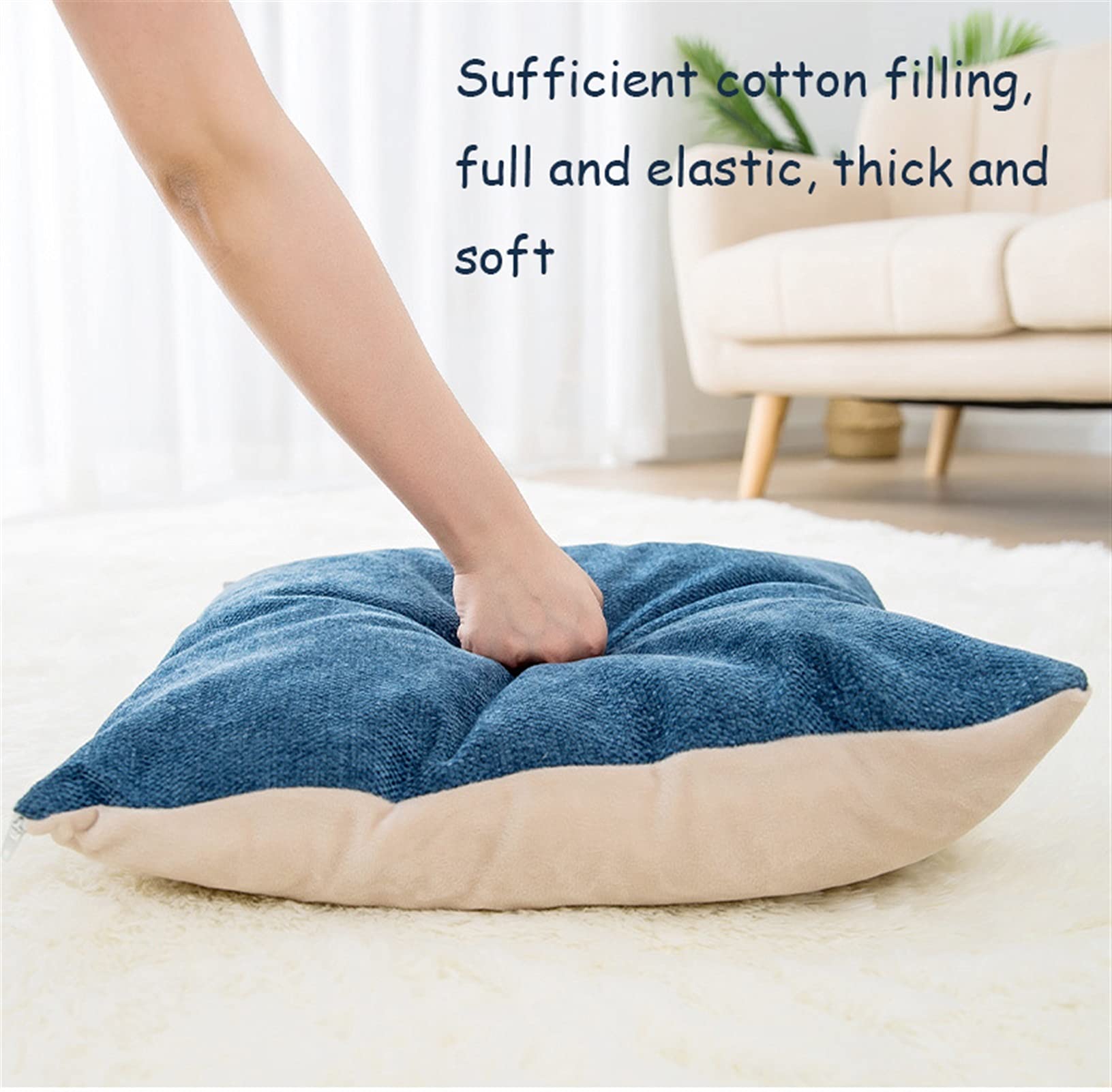 Sac de Couchage pour Chat avec Toit Igloo, Niche de Couchage pour Chat avec Capuchon en Coton PP pour l'hiver et Coussin Amovible et Lavable pour Petits Chats D'intérieur et Chiens