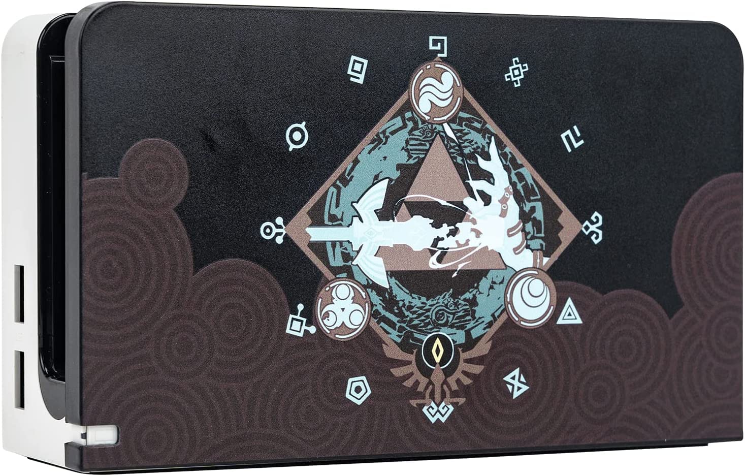 YOCORE Zelda Anti-Kratz-Schalter-OLED-Dock-Abdeckung, harte Abdeckung für Switch OLED-Dock, DIY-Ersatzschale, kompatibel mit Switch OLED-Dock